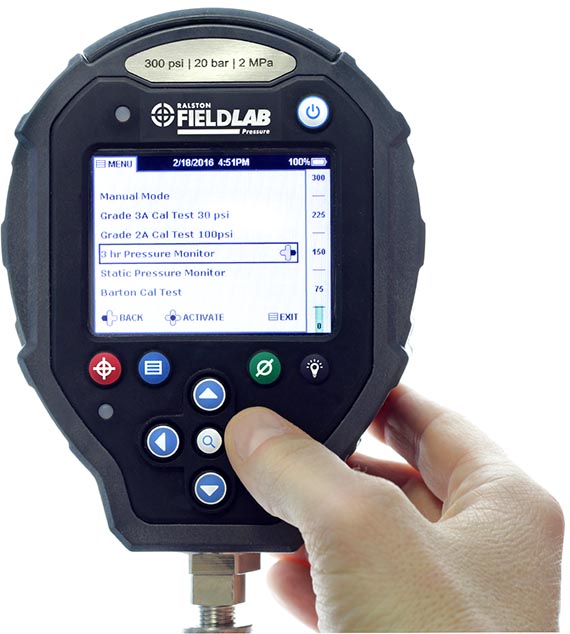 FieldLab Digital Pressure Calibrator Features Ralston Instruments