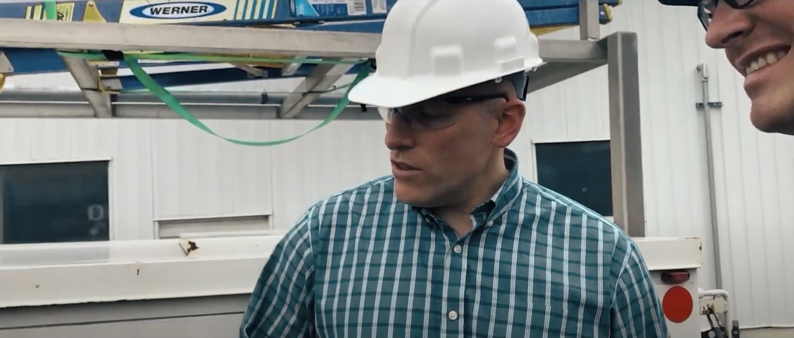 Griffin Ralston and the product development team visiting a customer site to understand real-world challenges