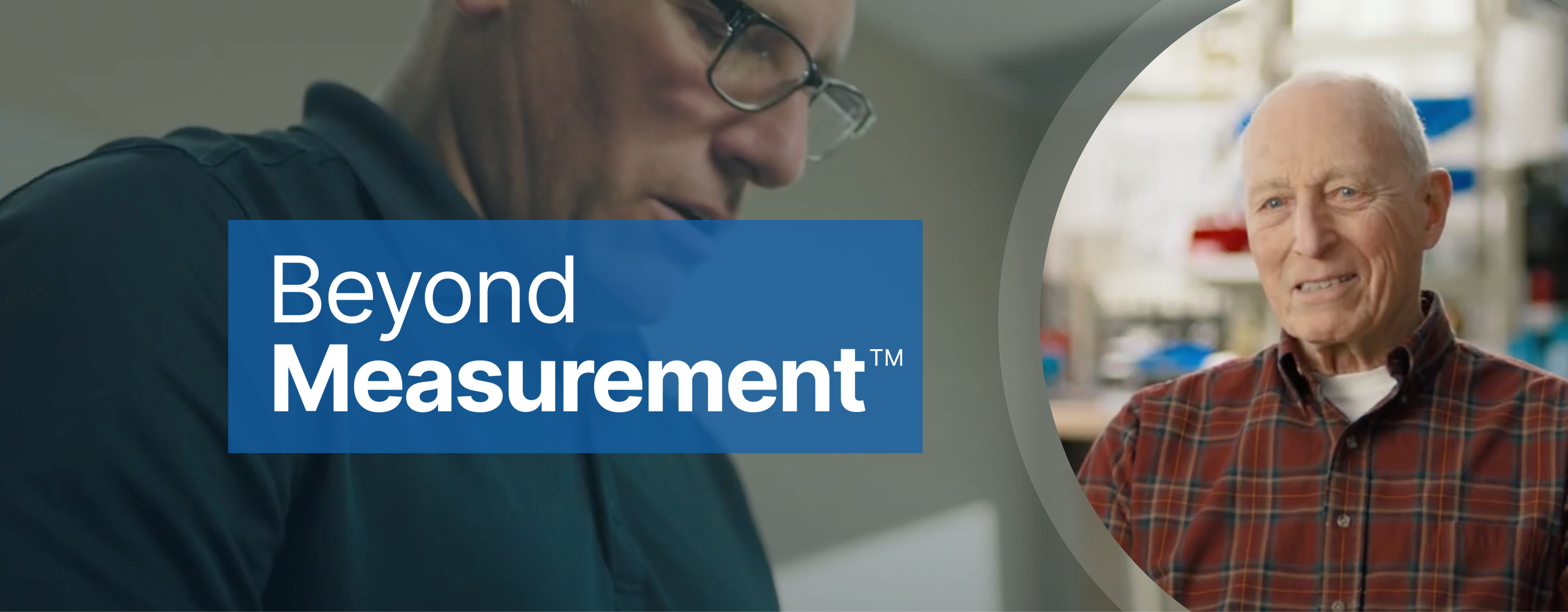 Beyond Measurement tagline with images of CEO Griffin Ralston and founder Doug Ralston.